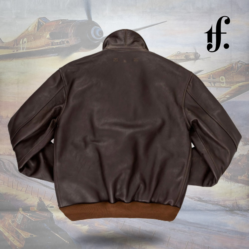 40th Anniversary A2 Leather Bomber Flight Jacket1