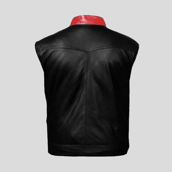 Bat Man Black Ideal Leather Vest for Men
