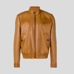 Brown Leather Fashion Jackets for Men