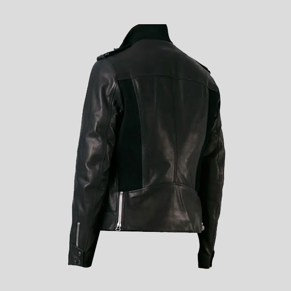 Classic Black Leather Jacket122