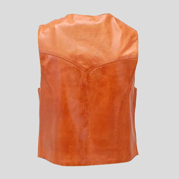 Classic looking vintage western style leather vests