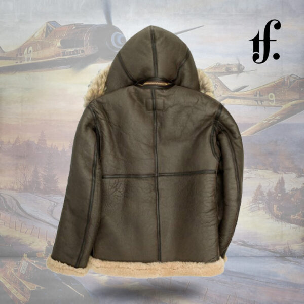 Dunkirk RAF Hooded b3 Leather Jacket