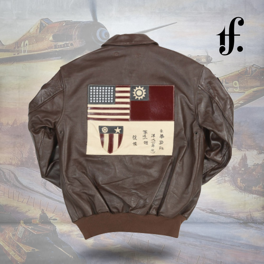 Flying Tigers Air Force Leather Flight Jacket1