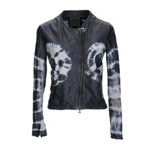 High-Quality Printed Leather jacket
