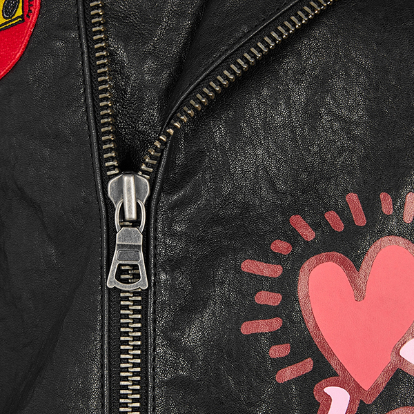 Keith Haring Cody printed leather jacket