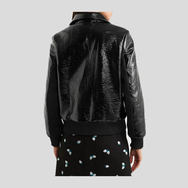Leather bomber jacket for Women