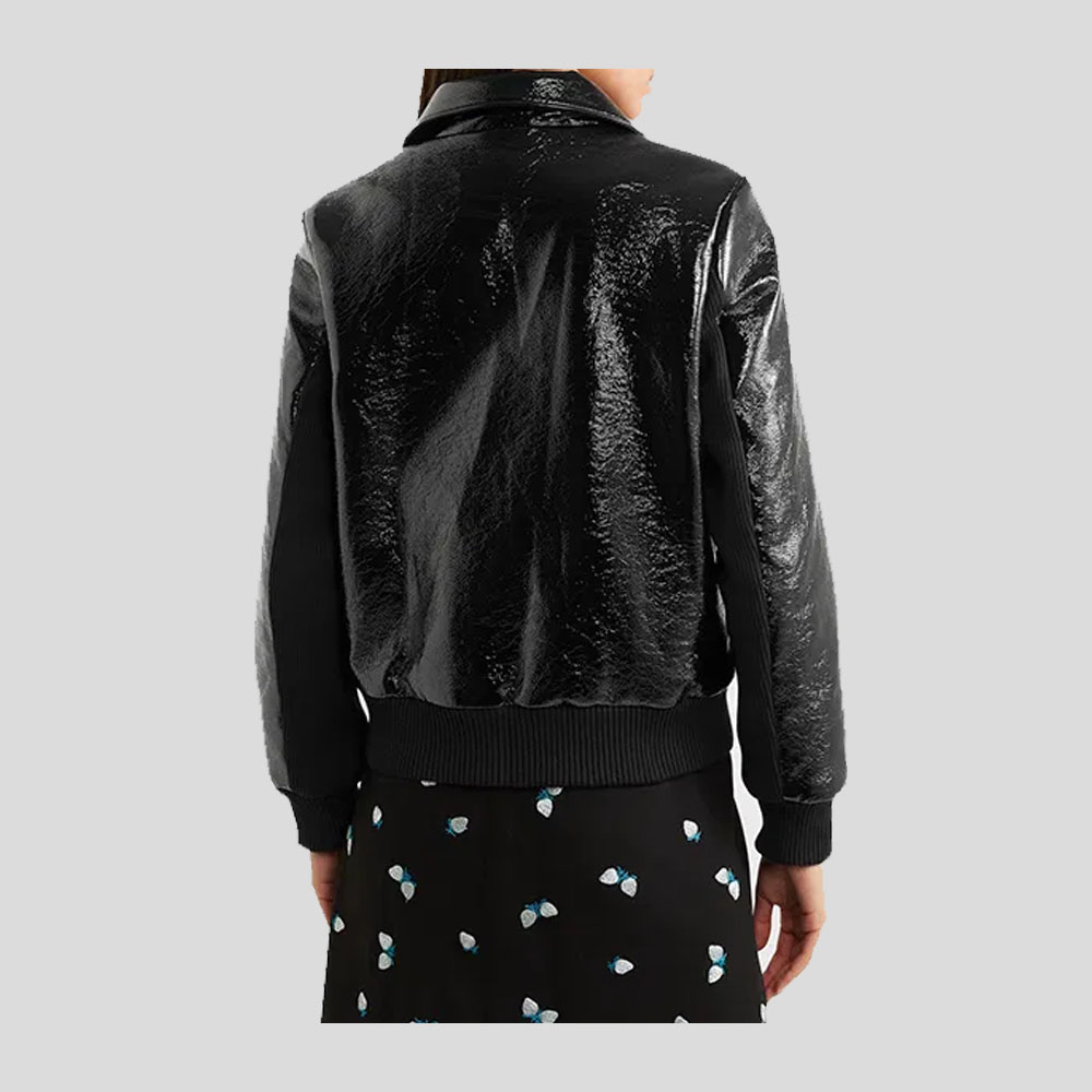 Leather bomber jacket for Women 2