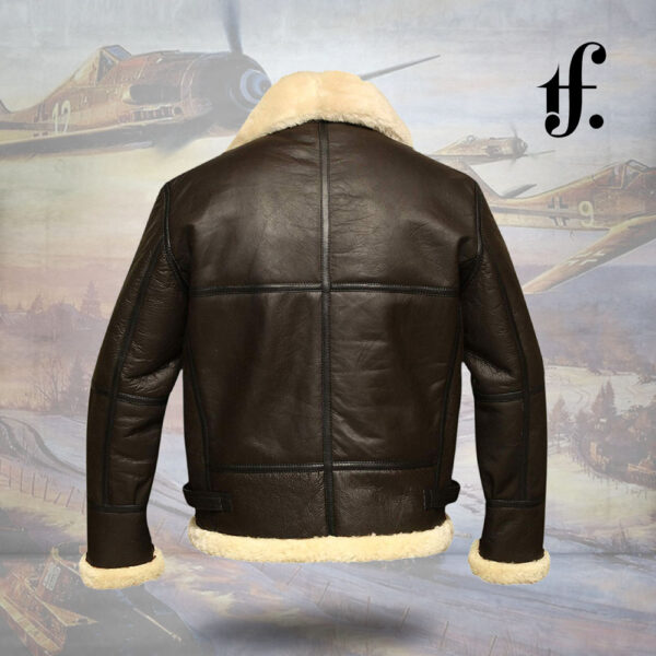 Mens B3 WWII Leather Bomber Pilot Jacket