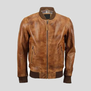 Men’s Bomber Lambskin Leather Jacket