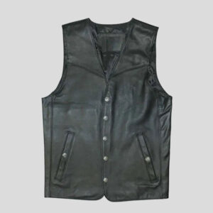 Mens Unique Style Leather Vest
