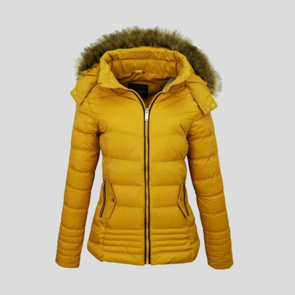 New Style Yellow Bubble Jacket for Women – Tapfer