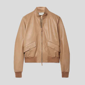 Permuim Quality leather bomber jacket