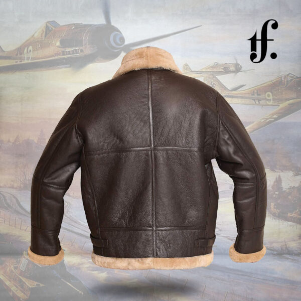 RAF Aviator Bomber Real Shearling Real Leather Jacket