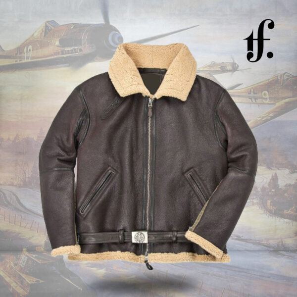 RAF Fighter Weight Sheepskin Bomber Jacket