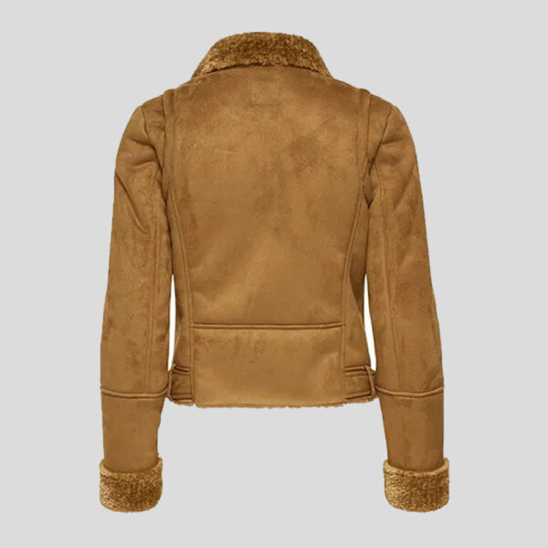 Shearling Biker Leather Fashion Jacket