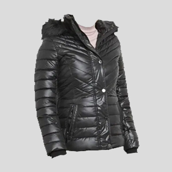 Trimmed Short Puffer Coat for Women – Tapfer