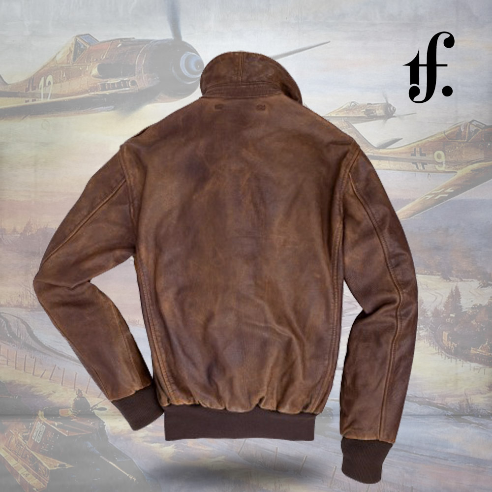 a2 jacket copy.jpgBrown Real Leather Mens Bomber Flight Jacke1t